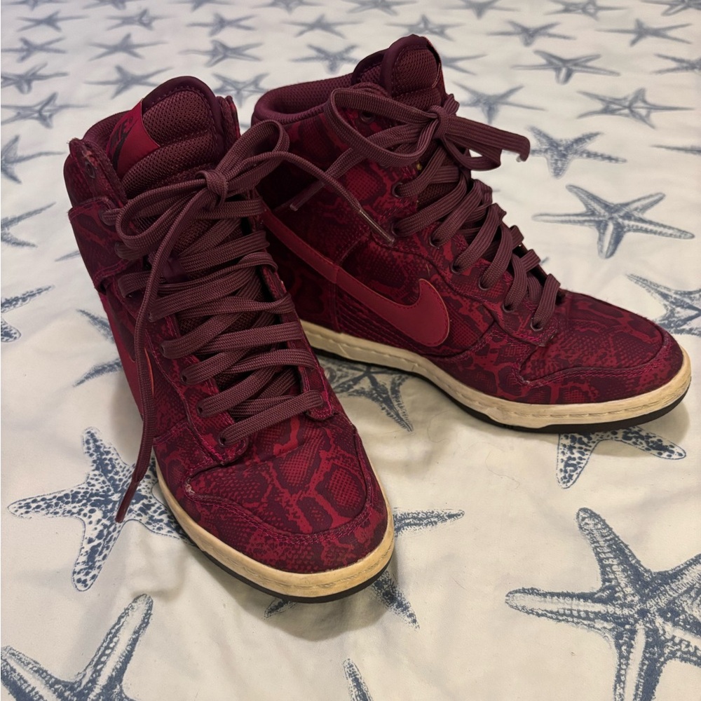 Nike Dunk Sky High Hidden Wedge Heel Python/Snake… - image 7